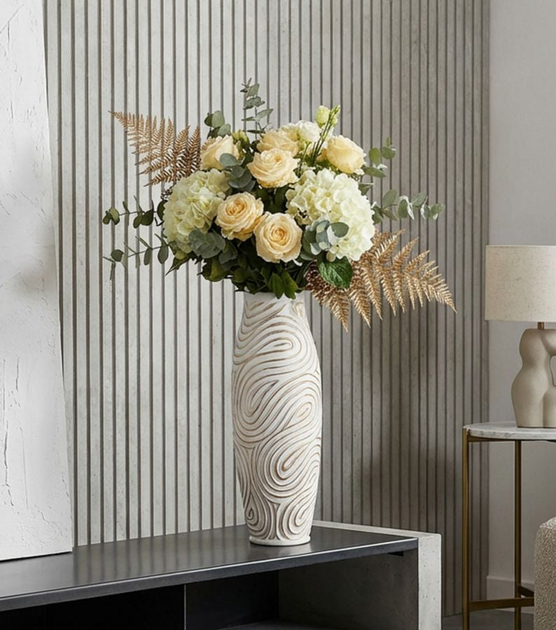 Vaas Oblix Resin Vase Ø 18,5×50 cm