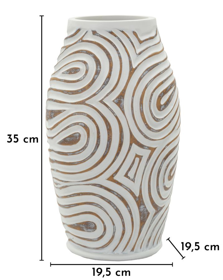 Vaas Oblix Resin Vase Ø 19,5×35 cm