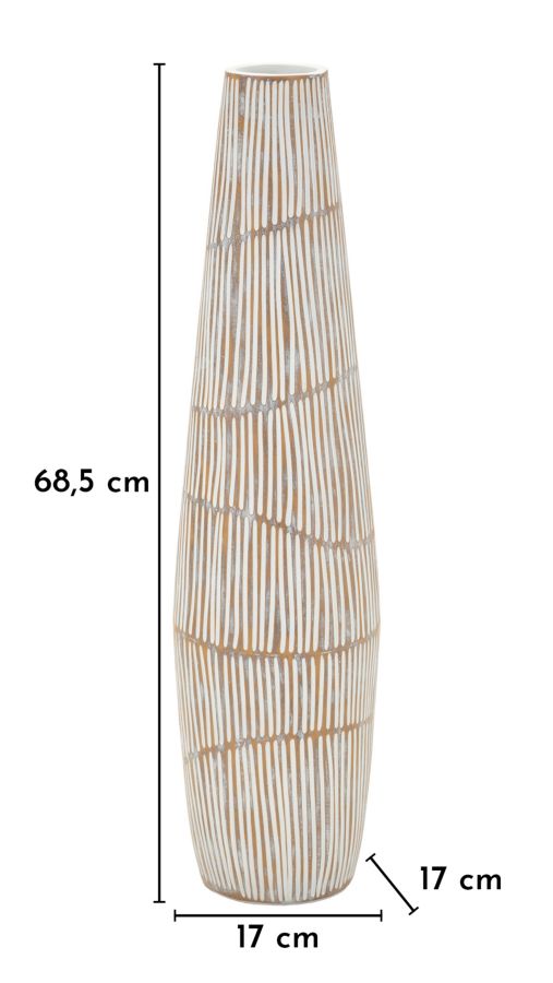 Vaas Hanoi Resin Vase Ø 17×68,5 cm