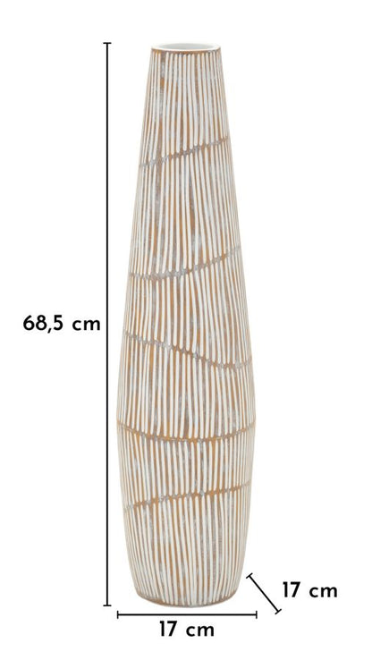 Vaas Hanoi Resin Vase Ø 17×68,5 cm
