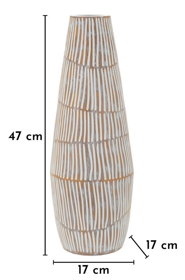 Vaas Hanoi Resin Vase Ø 17×47 cm