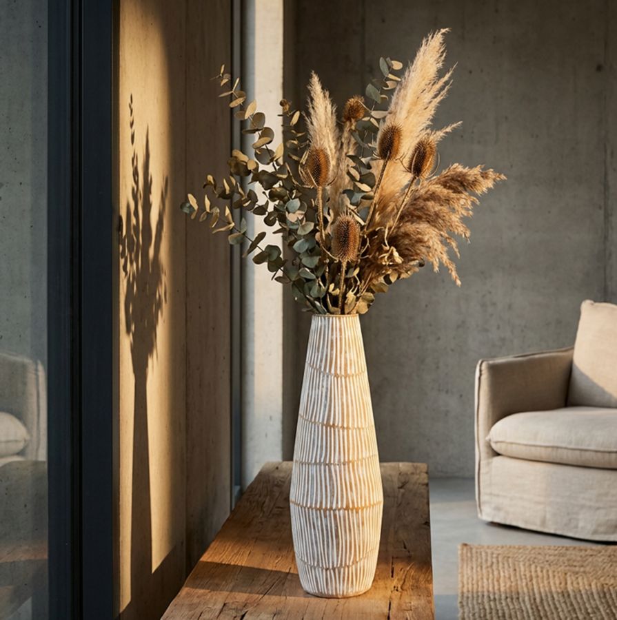 Vaas Hanoi Resin Vase Ø 17×47 cm