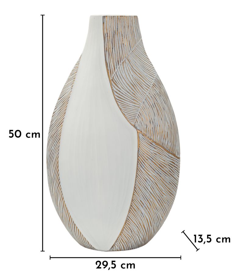 Vaas Ho Chi Minh Resin Vase 29,5×13,5×50 cm