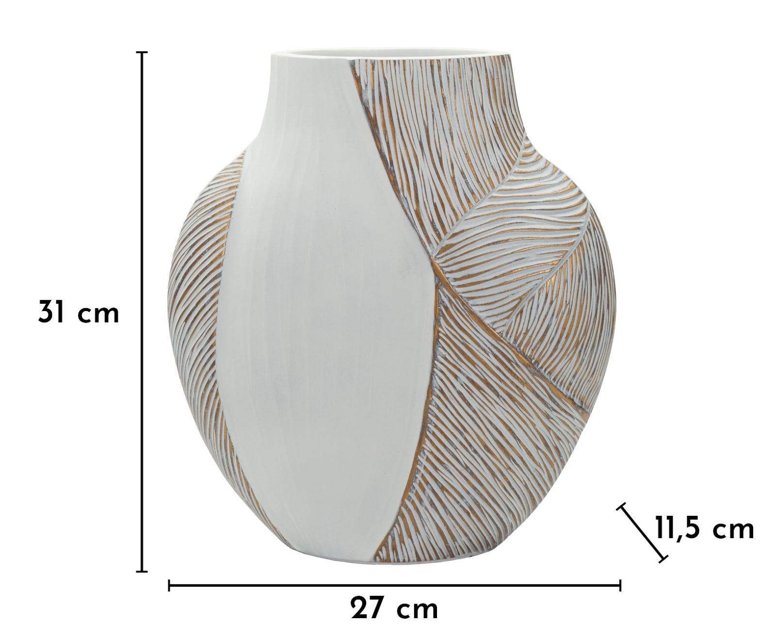 Vaas Ho Chi Minh Resin Vase 27×11,5×31 cm