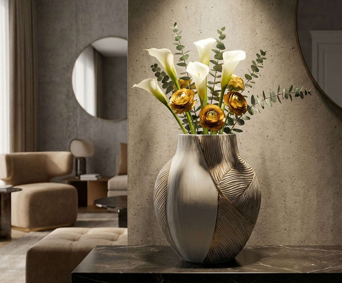 Vaas Ho Chi Minh Resin Vase 27×11,5×31 cm