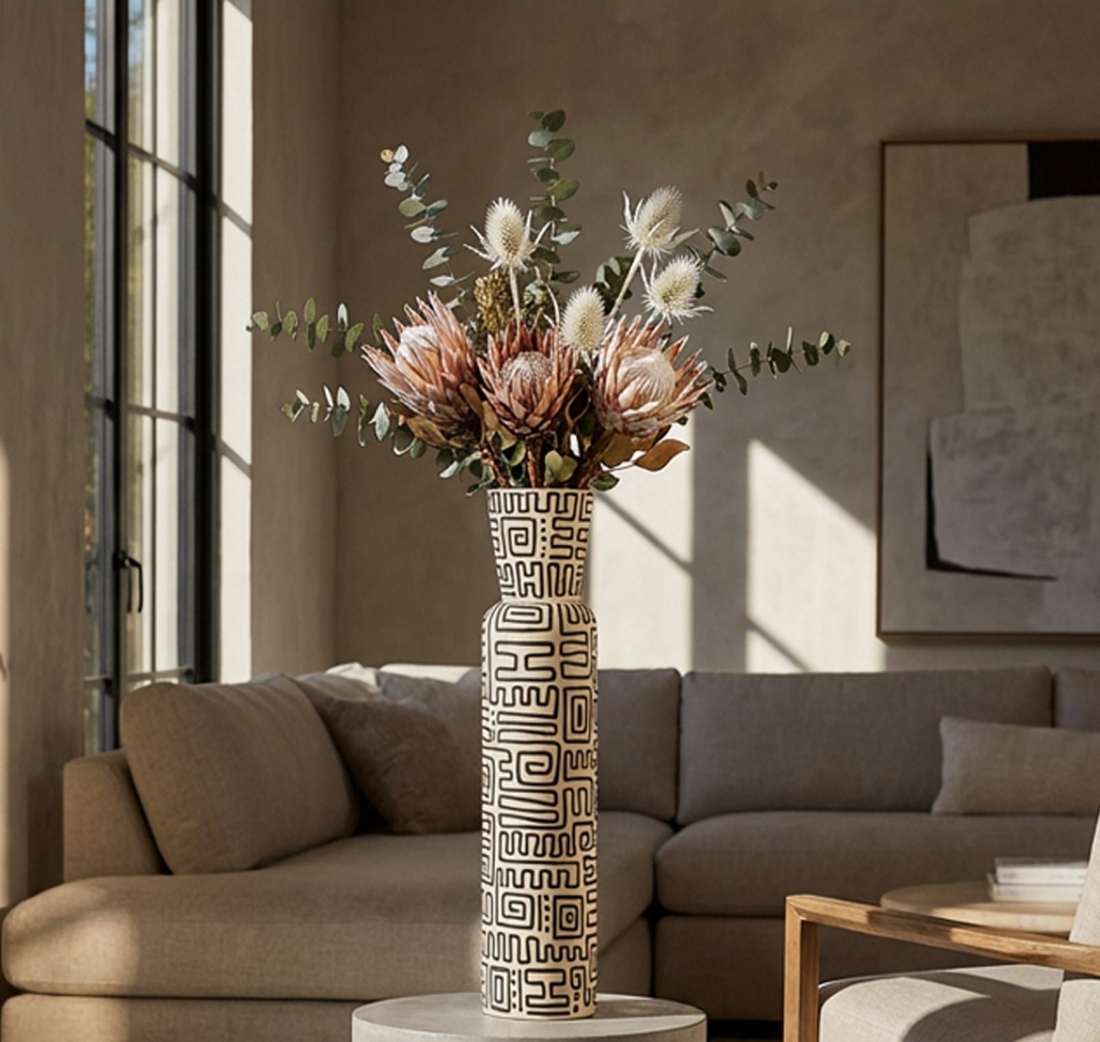 Vaas Nairobi Resin Vase Ø 15,5×65 cm