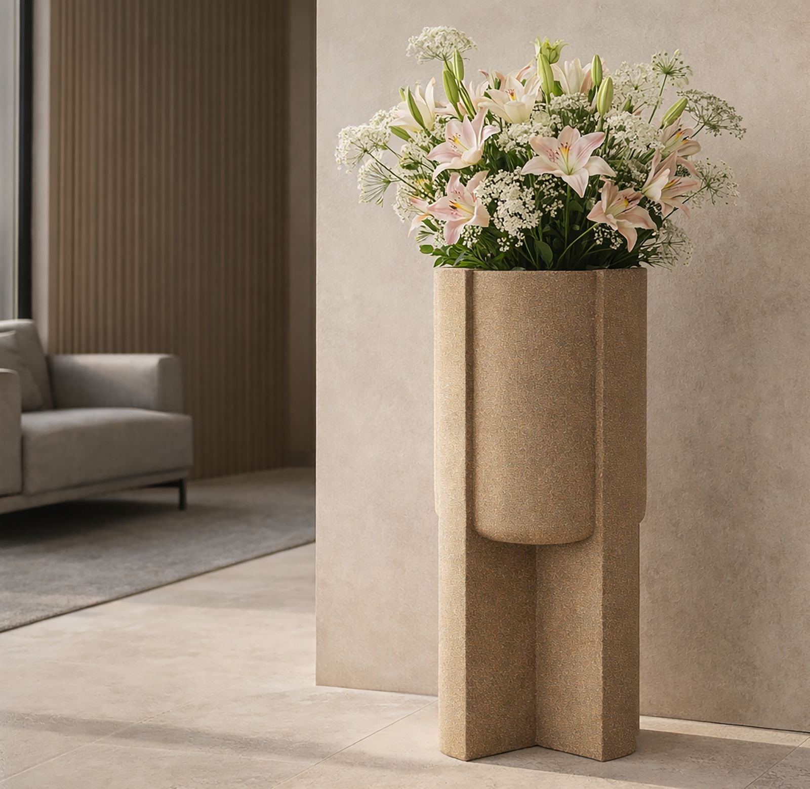 Vaas Moai Outdoor Vase Holder Ø 39×80,5 cm