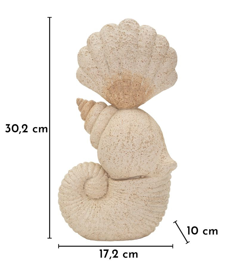 Decoratie Shell Sand 17,2×10×30,2 cm