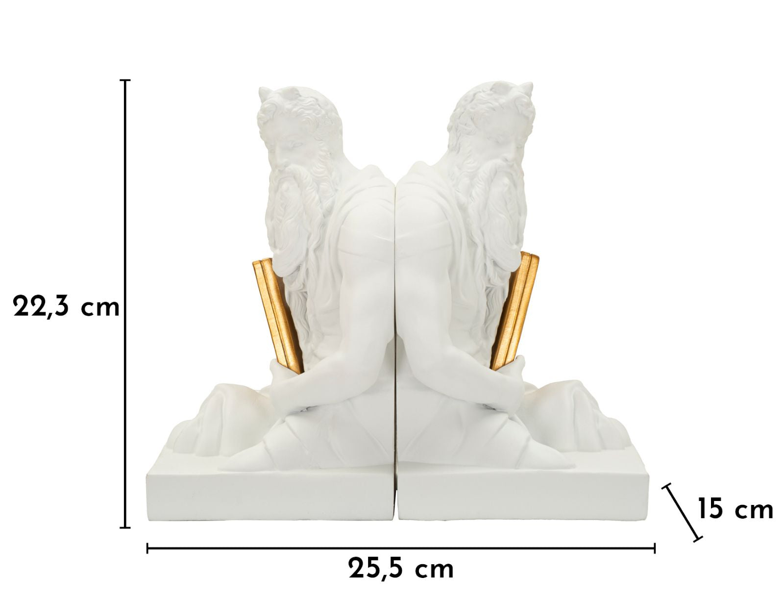 Decoratie Book End Poseidone 25,5×15×22,3 cm