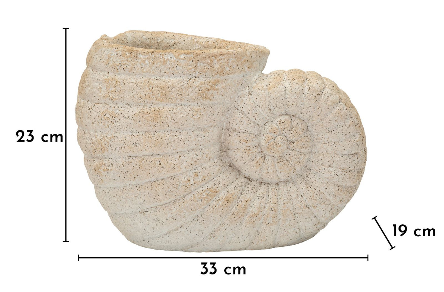 Vaas Shell Sand Vase -a- 33×19×23 cm