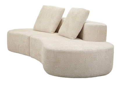 Slaapbank Island Sofa' White 238×92×78 cm