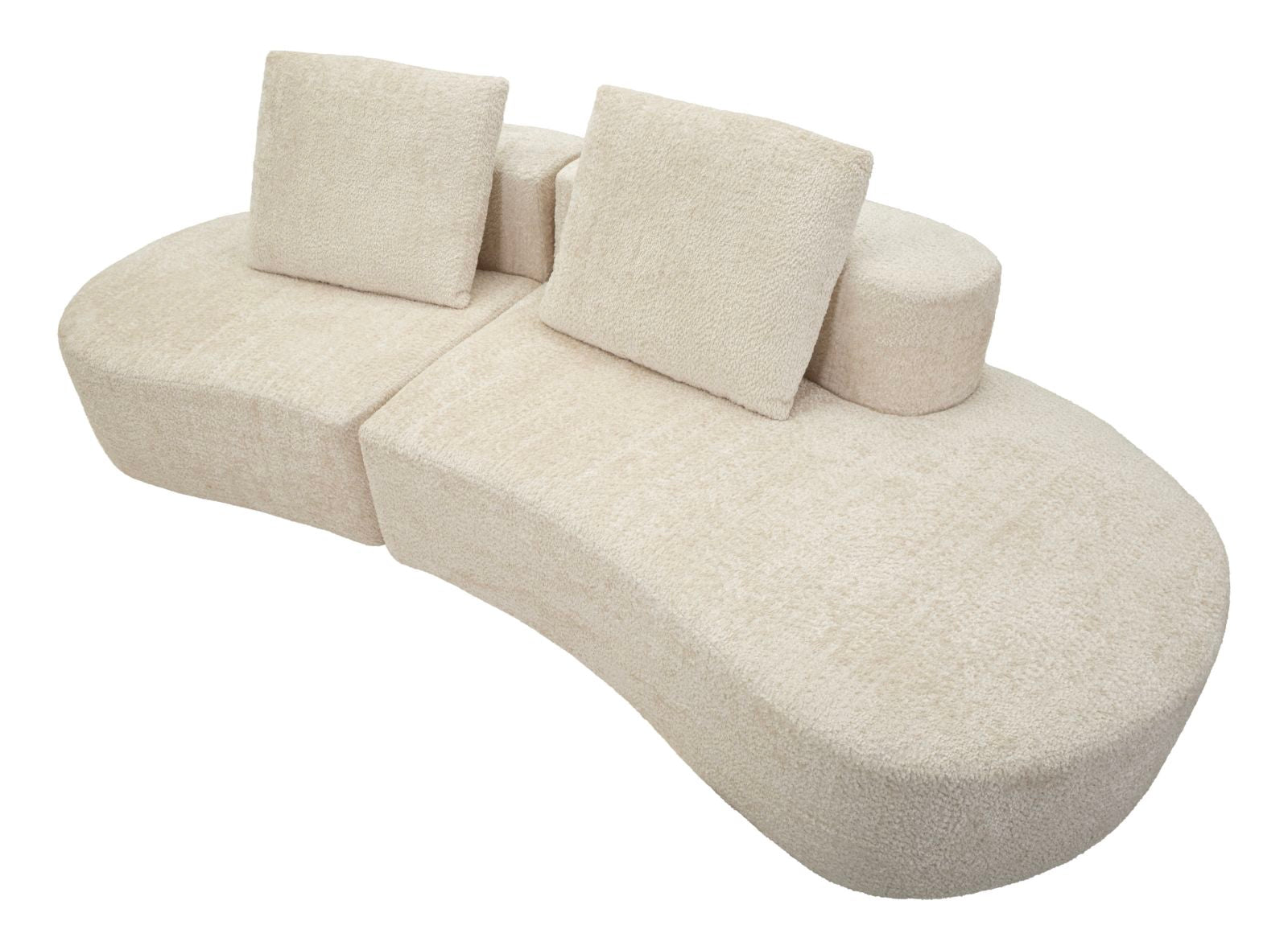 Slaapbank Island Sofa' White 238×92×78 cm
