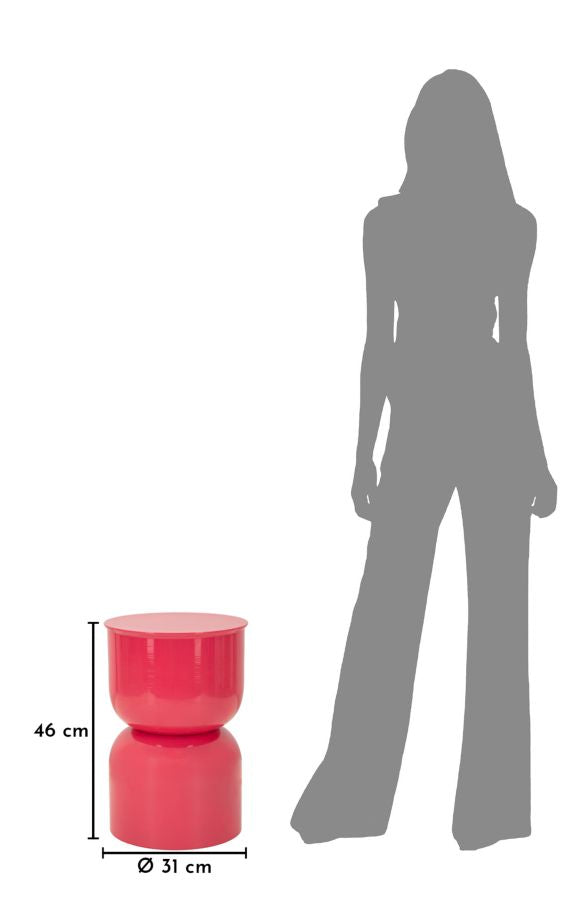 Bijzettafel Oyi End Table Fuxia Ø 31×46 cm