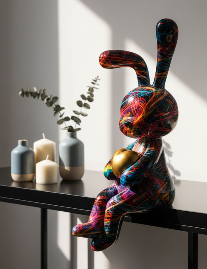 Decoratie Rabbit Psyco -a- 8×10×23 cm