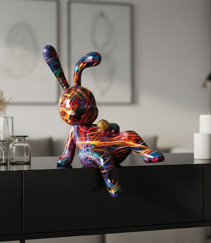 Decoratie Rabbit Psyco -b- 21,5×10×22 cm