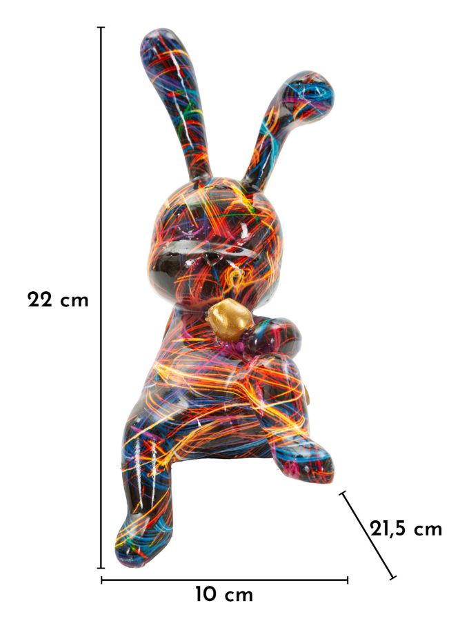 Decoratie Rabbit Psyco -b- 21,5×10×22 cm