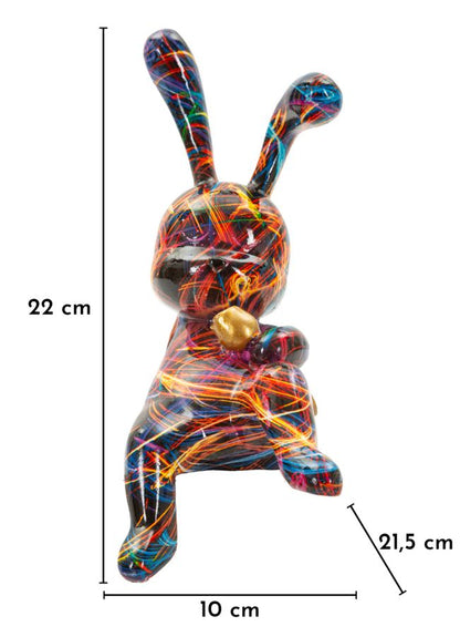 Decoratie Rabbit Psyco -b- 21,5×10×22 cm
