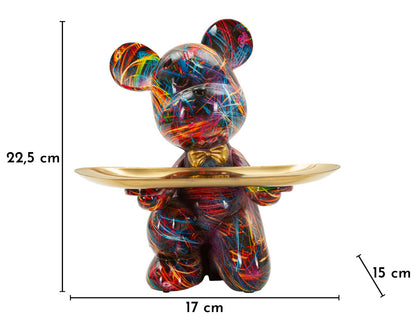 Decoratie Dog Psyco Tray -a- 17×15×22,5 cm