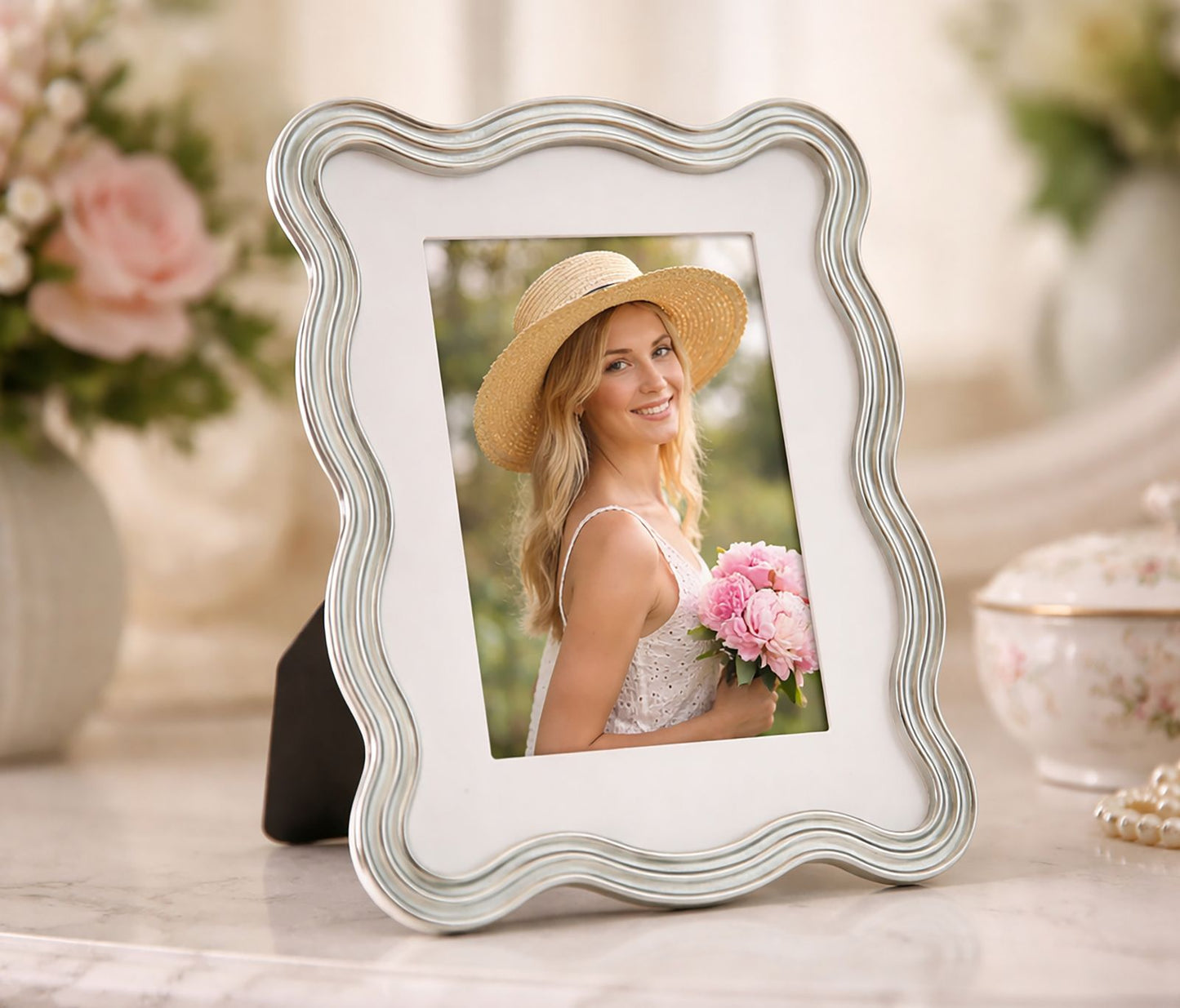 Fotolijst Elizabeth Light Blue 17,5×1,3×22,5 cm