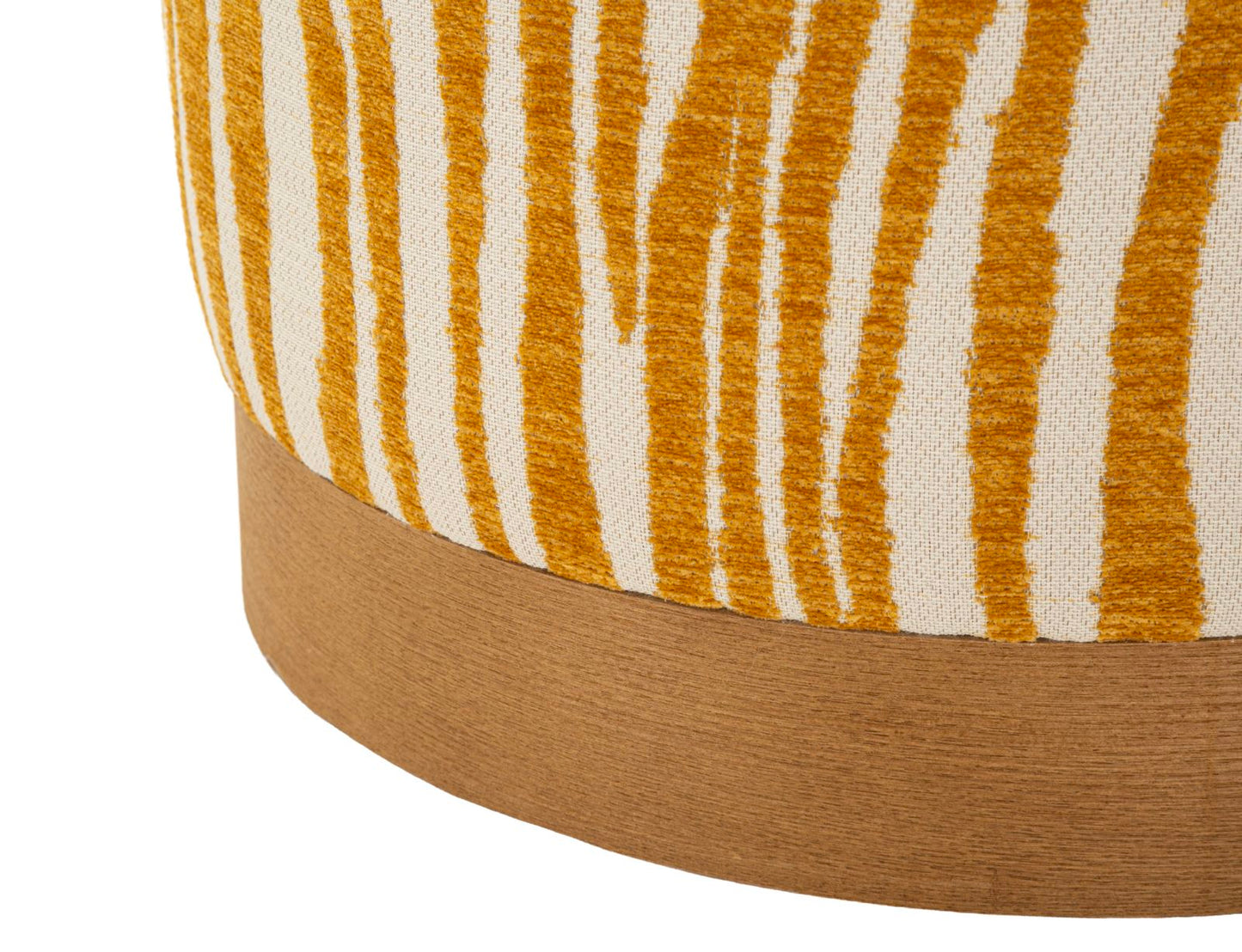 Poef Savana Pouf Mustard Ø 40×40 cm