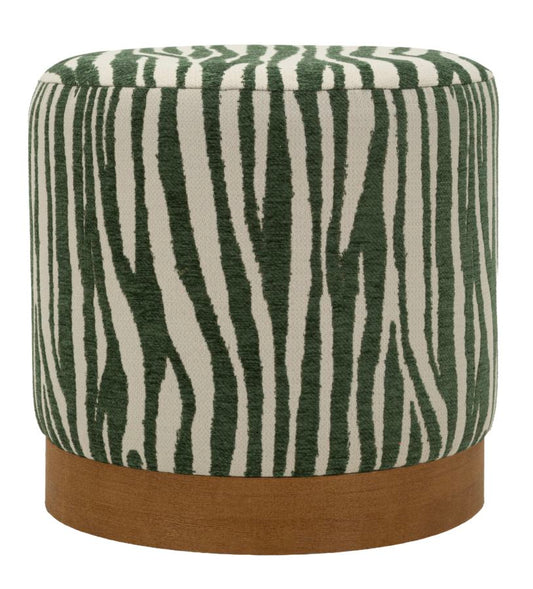 Poef Savana Pouf Green Ø 40×40 cm