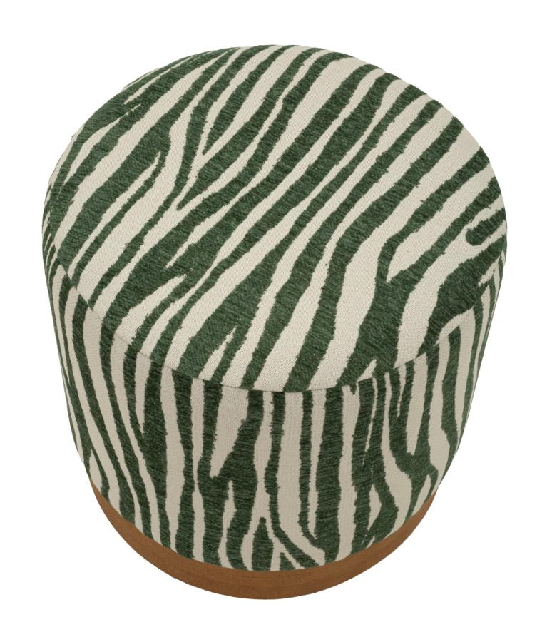 Poef Savana Pouf Green Ø 40×40 cm