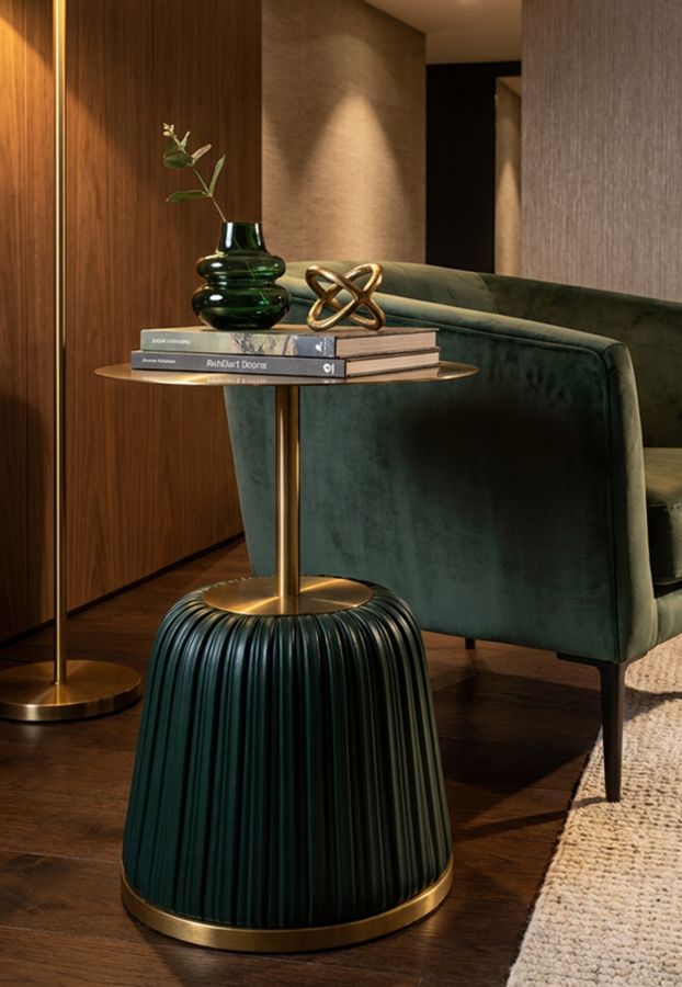 Bijzettafel Egle End Table Green Ø 40×55 cm