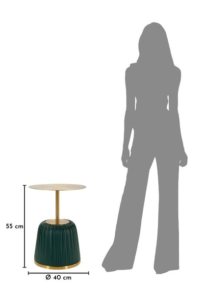 Bijzettafel Egle End Table Green Ø 40×55 cm