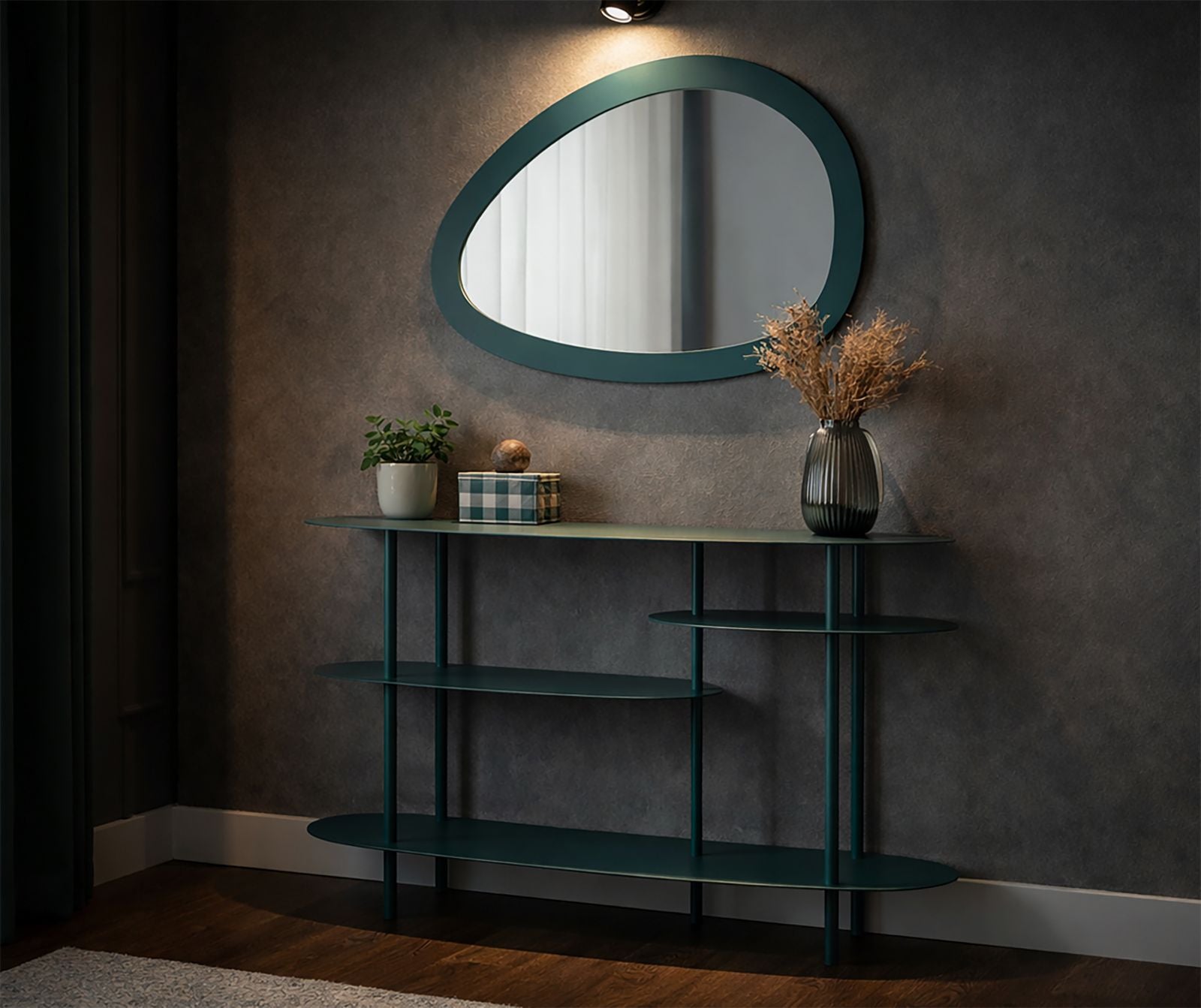 Consoletafel Saturn Console Plus Dove Teal 118×34×82 cm