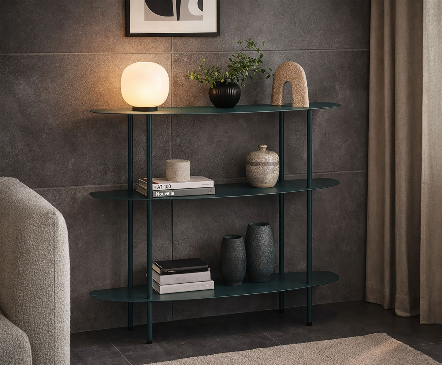Consoletafel Saturn Console Dove Teal 90×28 cm