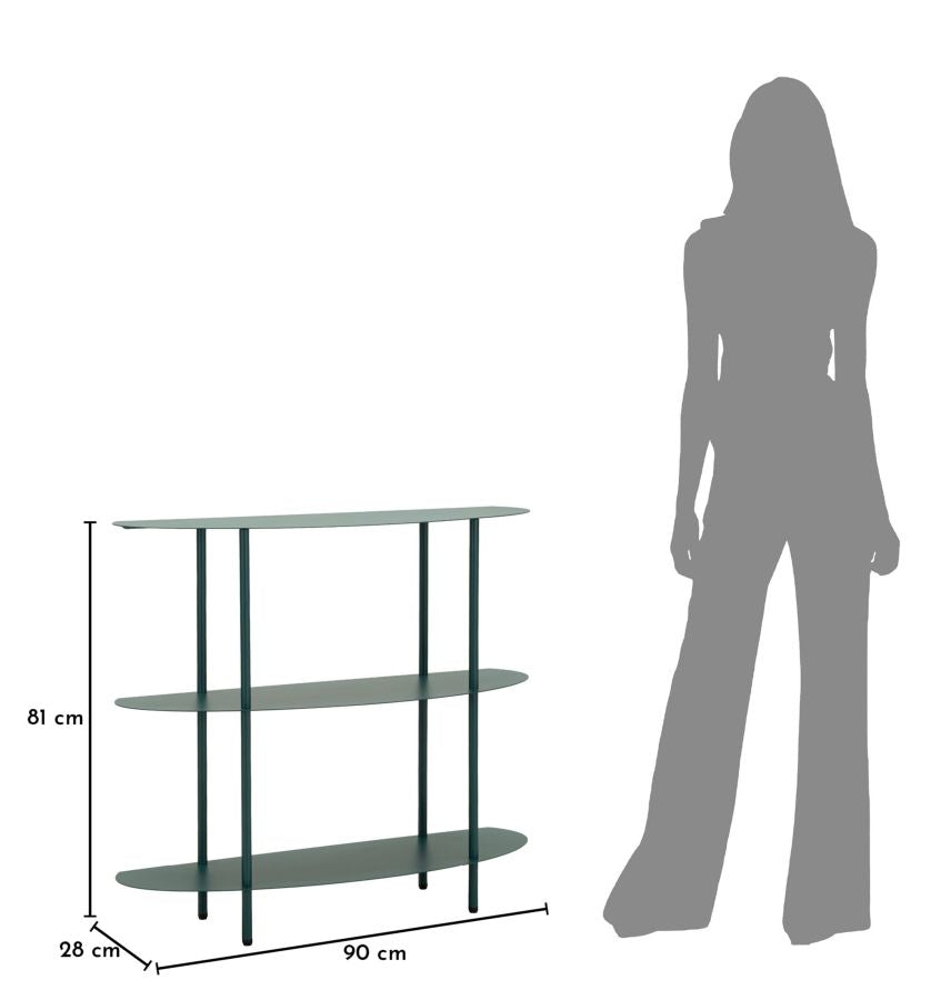 Consoletafel Saturn Console Dove Teal 90×28 cm