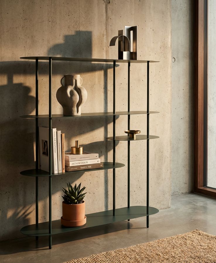 Boekenkast Saturn Book Shelf Dove Tealcm 118x31x139