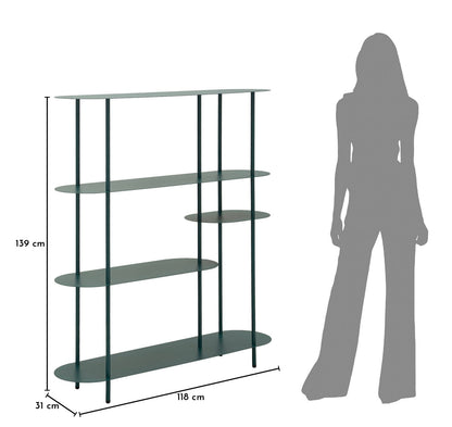 Boekenkast Saturn Book Shelf Dove Tealcm 118x31x139