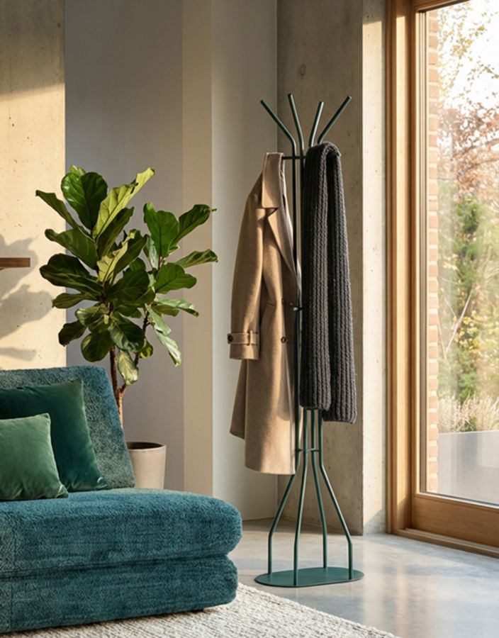 Decoratie Saturn Hang Clothes Teal 45×28×178 cm