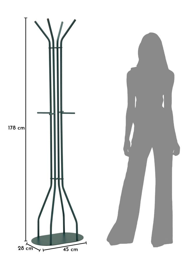 Decoratie Saturn Hang Clothes Teal 45×28×178 cm