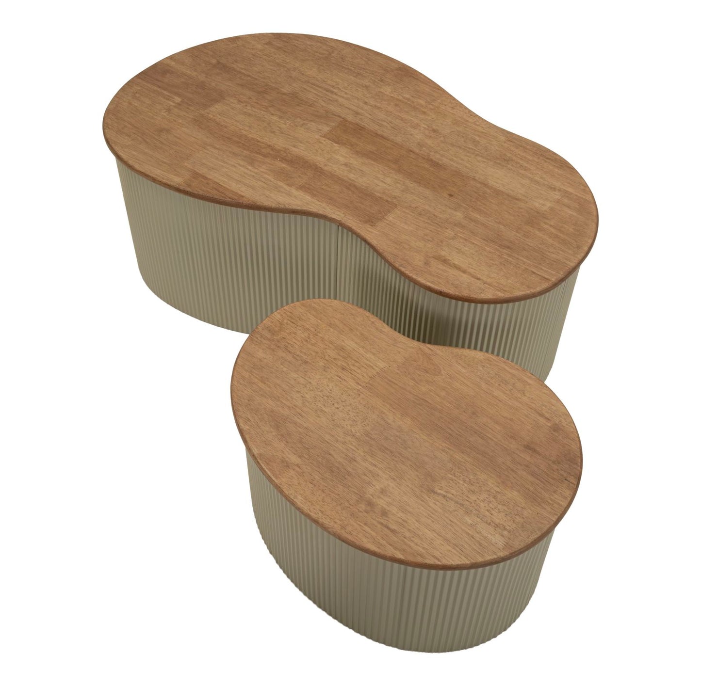 Salontafel Frankfurt Coffee Table White Set 2 Pcs 87×53×32 cm