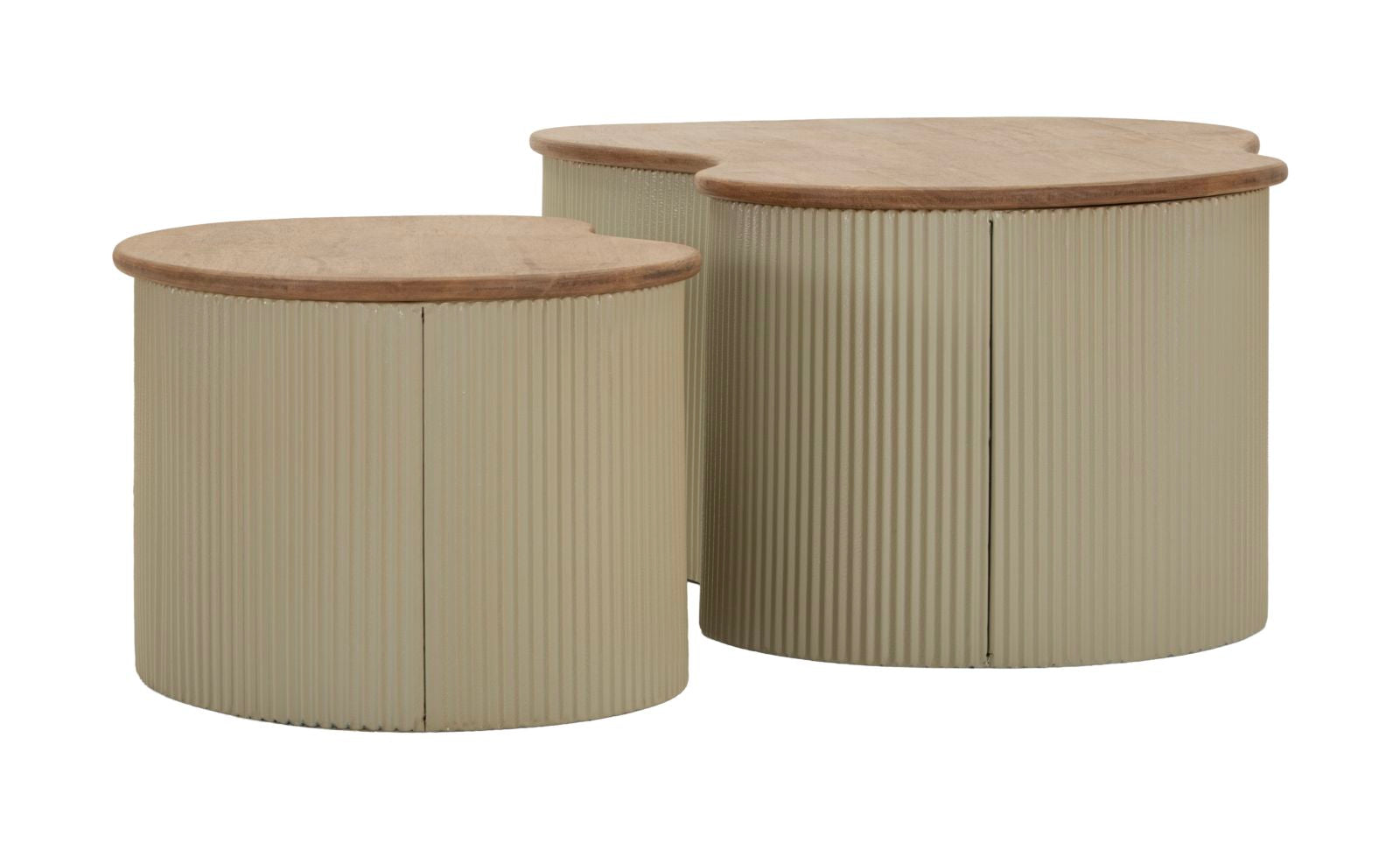 Salontafel Frankfurt Coffee Table White Set 2 Pcs 87×53×32 cm