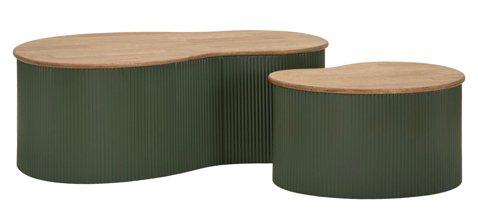 Salontafel Frankfurt Coffee Table Green Set 2 Pcs 87×53×32 cm