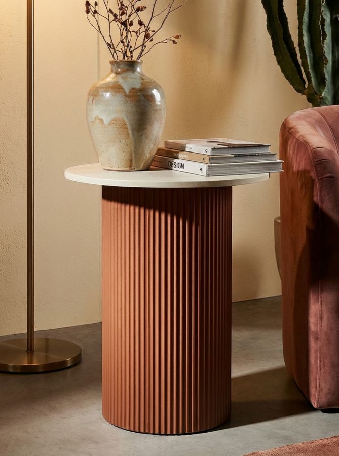 Bijzettafel Frankfurt Marble End Table 35×37×53 cm