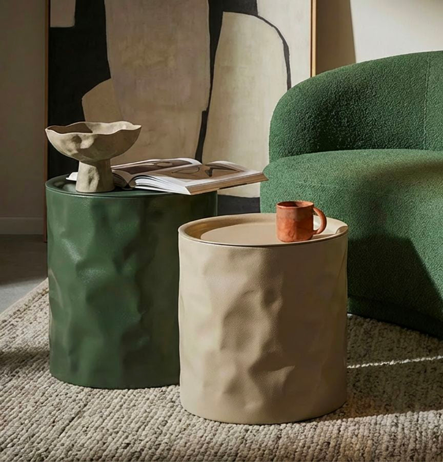 Bijzettafel Norimberga End Table Set 2 Pcs Ø 39,5×48 cm