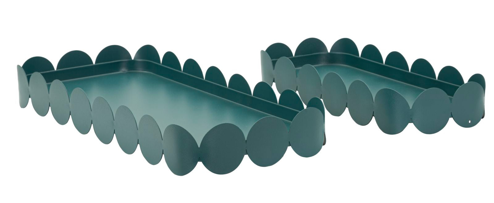 Dienblad Saturn Tray Rect. Teal Set 2 Pcs 40×16,5×4,5 cm