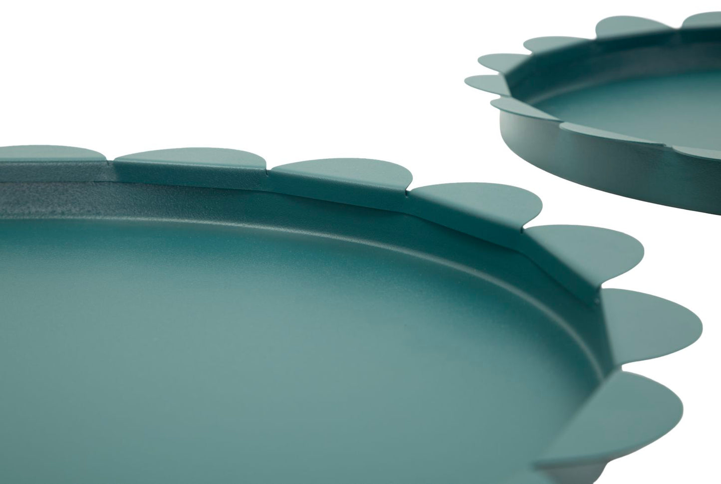 Dienblad Saturn Tray Round Teal Set 2 Pcs Ø 33×2 cm