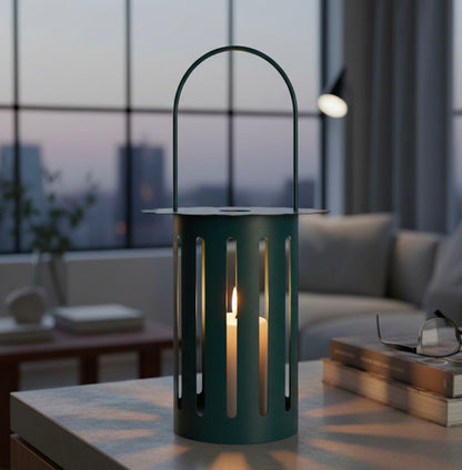Lantaarn Saturn Lantern Teal Ø 24×43 cm