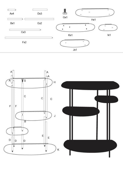 Consoletafel Saturn Console Plus Dove Teal 118×34×82 cm