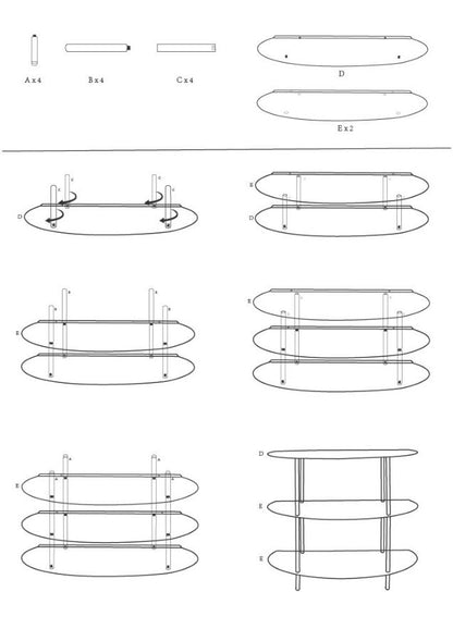Consoletafel Saturn Console Dove Teal 90×28 cm