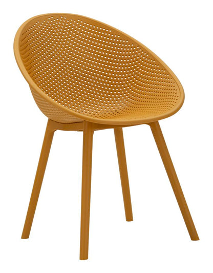 Stoel Ibiza Mustard Chair Set 2 Pcs 59×59×83 cm
