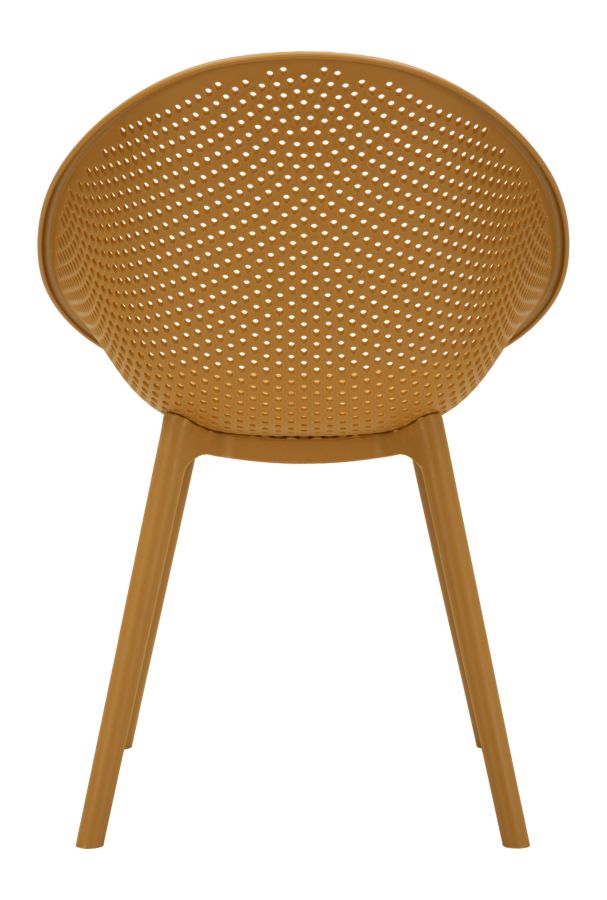 Stoel Ibiza Mustard Chair Set 2 Pcs 59×59×83 cm