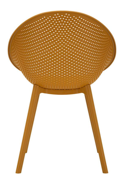 Stoel Ibiza Mustard Chair Set 2 Pcs 59×59×83 cm
