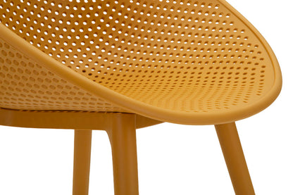 Stoel Ibiza Mustard Chair Set 2 Pcs 59×59×83 cm