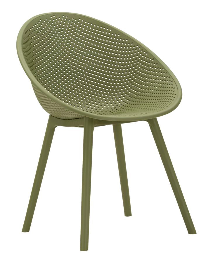 Stoel Ibiza Green Chair Set 2 Pcs 59×59×83 cm